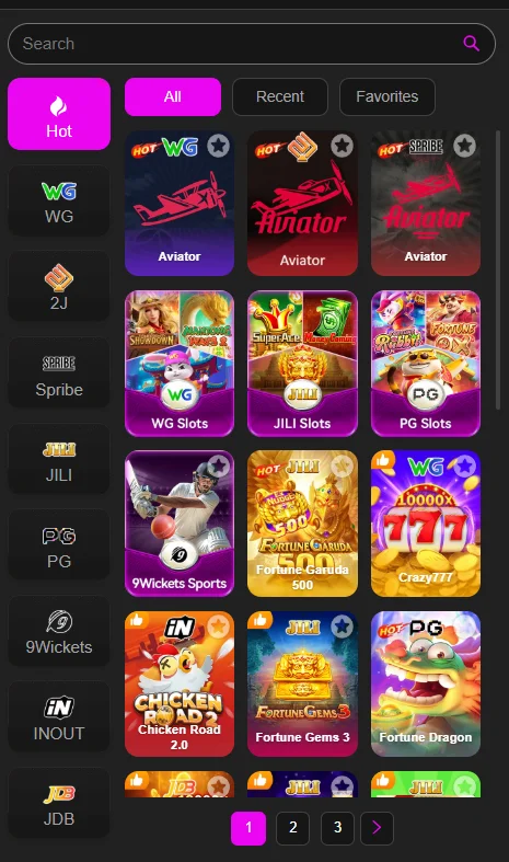 999V Game App Categories