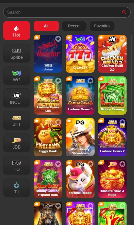 AC777 Game APK Interface