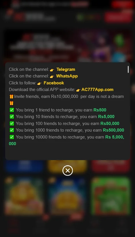 AC777 APP Promotions