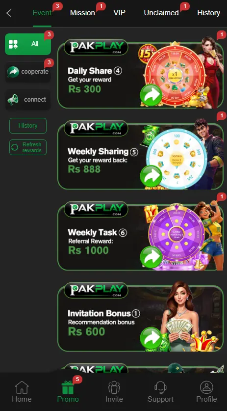 PAKPLAY APK Promotions