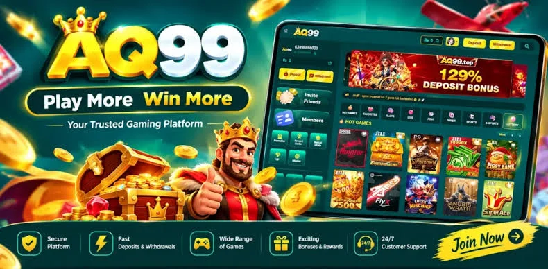AQ99 Game APK Main Lobby Display