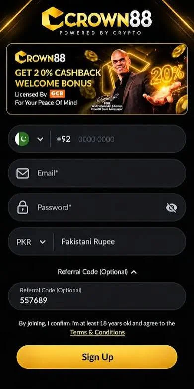 Crown88 Game App Login